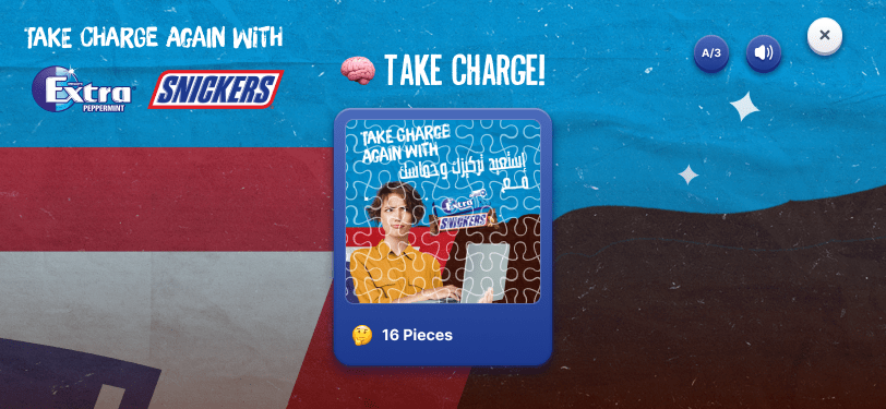 Snickers & Extra: Interactive puzzle
