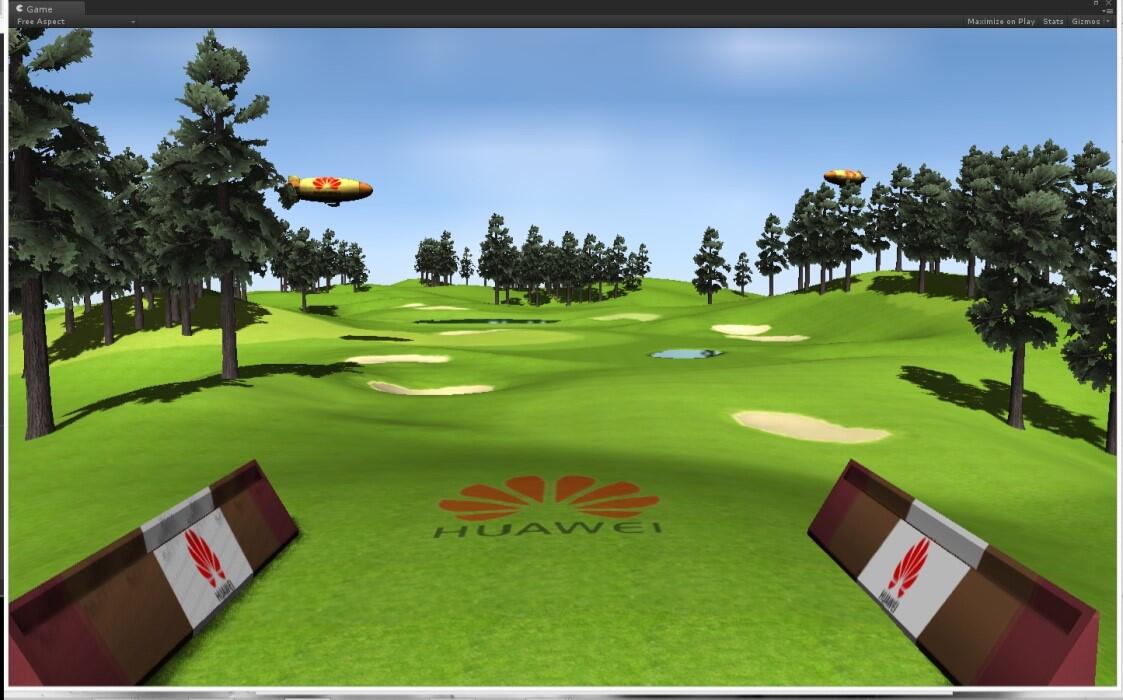 Huawei Doha: Gesture-based golf